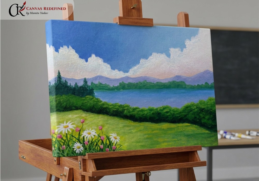 Painting we'll create in the live workshop