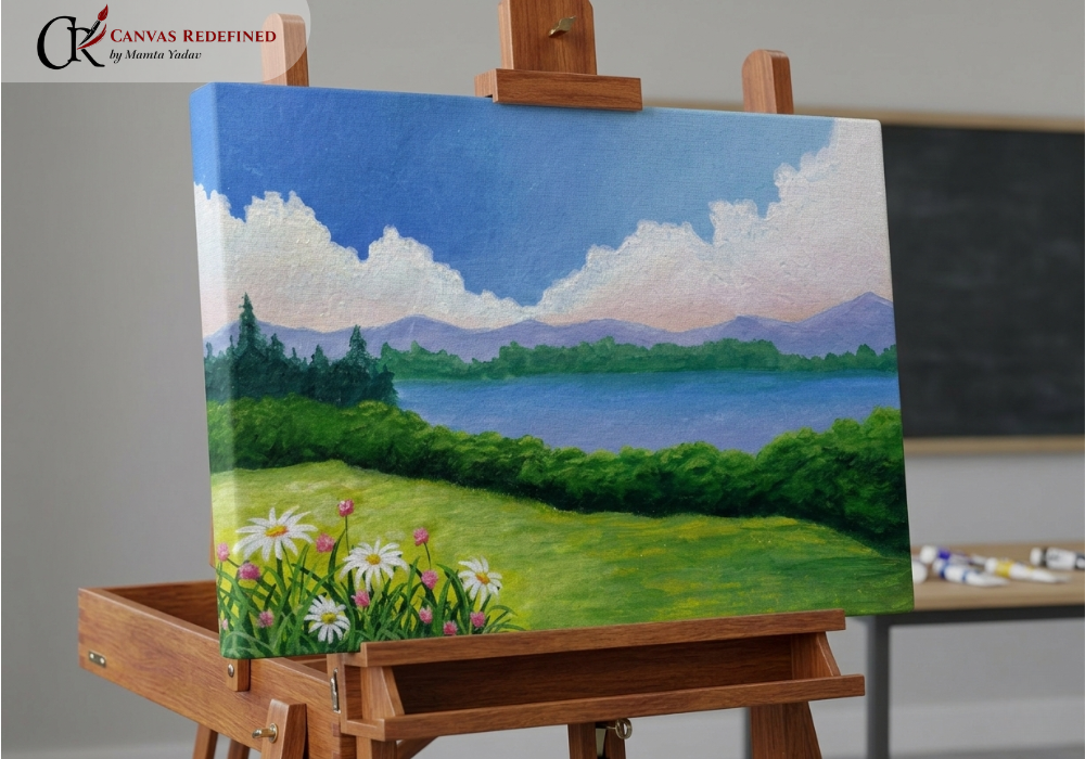 Painting we'll create in the live workshop